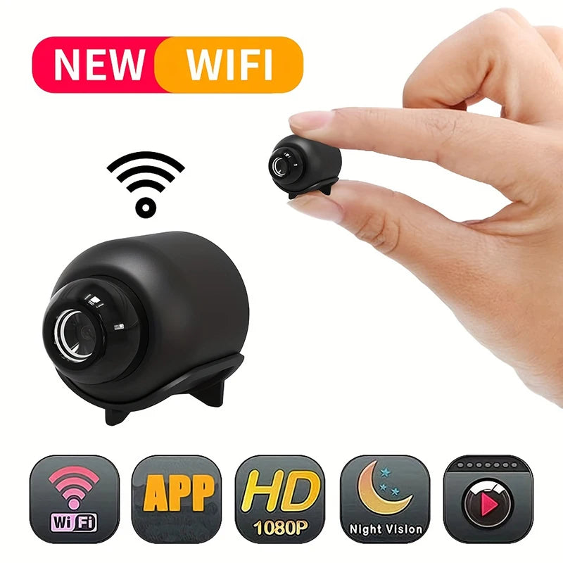 X5 Mini WiFi Security Camera - 1080P HD Wireless Surveillance with Night Vision