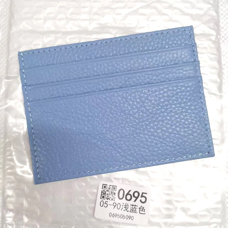 Custom Logo Leather Card Holder – Slim Wallet