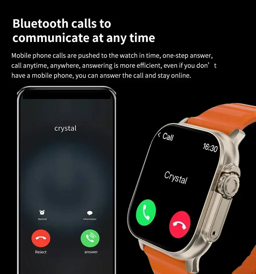 Watch 10 Ultra Smart Watch 49mm — NFC, GPS, Bluetooth Call & Wireless Charging