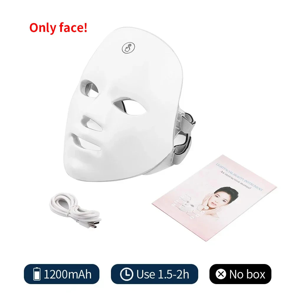 LED Photon Face & Neck Rejuvenation Mask – Anti-Aging Light Therapy