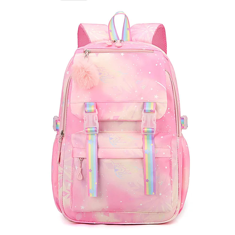 Cute Pink Backpack for Girls & Boys - Fashion Student Schoolbag