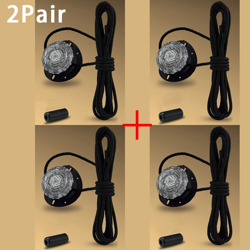 No Tie Shoelaces - Fashion Swivel Buckle Laces for Kids & Adults (1 or 2 Pairs)