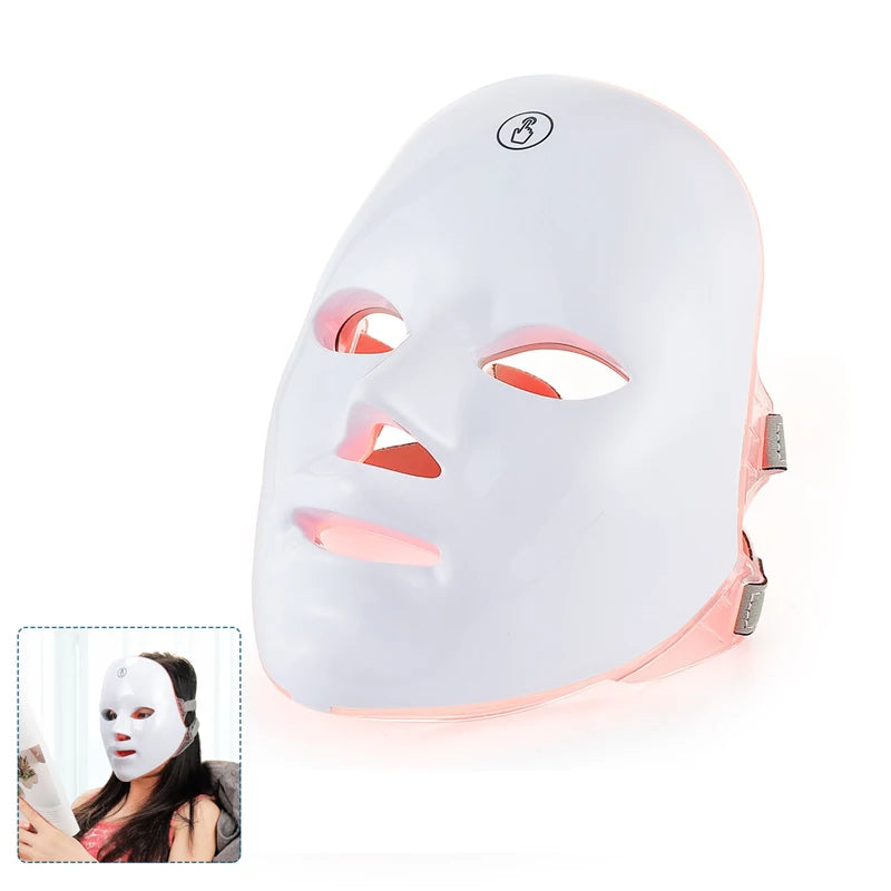 LED Photon Face & Neck Rejuvenation Mask – Anti-Aging Light Therapy