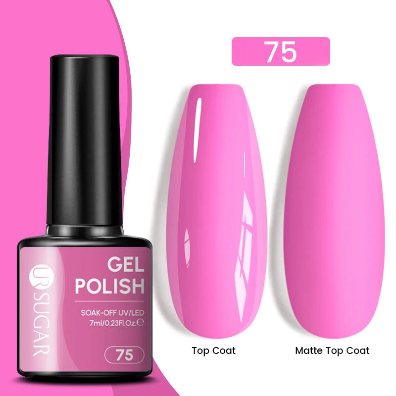 Glitter Gel Nail Polish – Semi-Permanent UV LED Gel with Sparkling Shimmer Finish