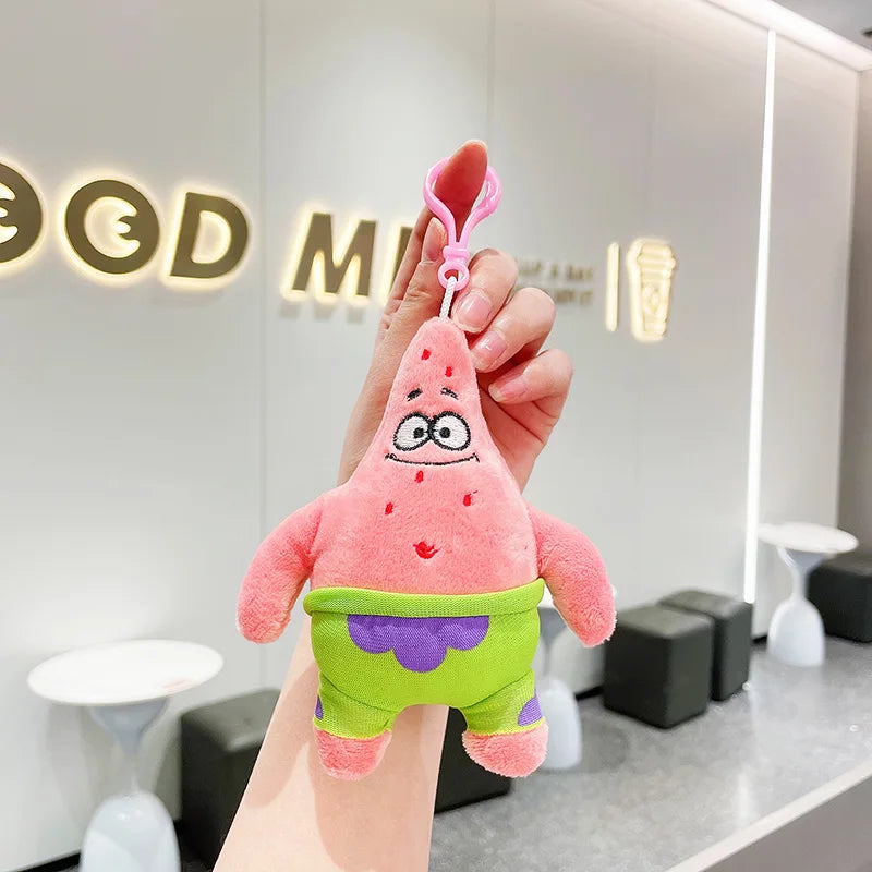 Kawaii Plush Keyring Car Keychain Automobile Keychain,Lovely Cartoon Keychain 3D Doll Plush Keychain,Stuffed Animals Bag Pendant