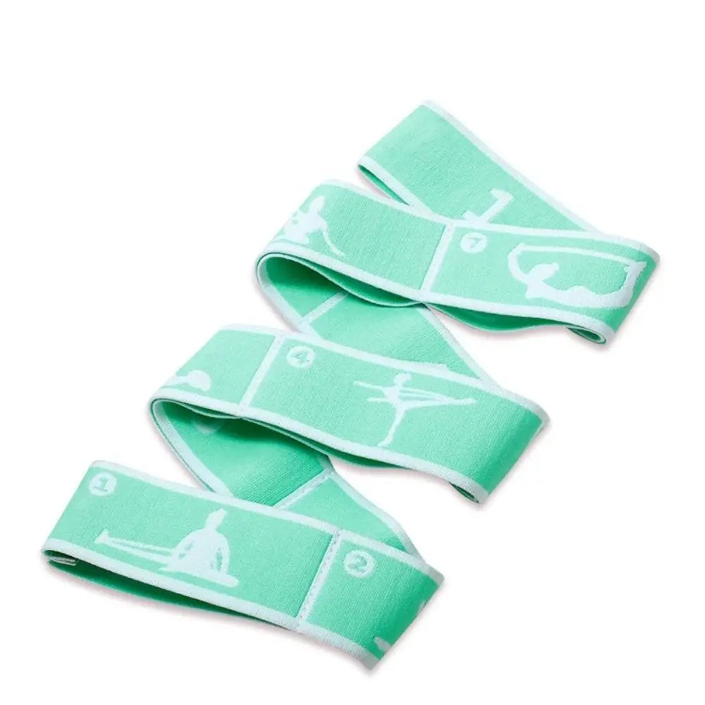 Yoga Stretching Belt – Elastic Resistance & Pilates Exercise Strap
