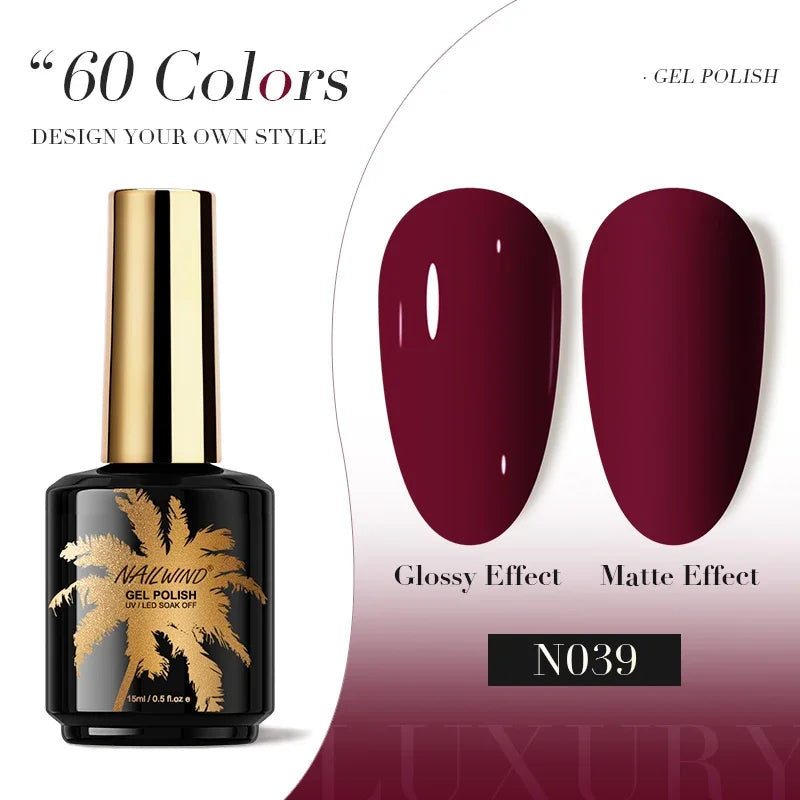 ROSALIND Gel Nail Polish 8ml - Semi-Permanent UV Gel, Solid Color, Salon Quality