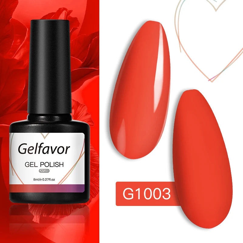 ROSALIND Gel Nail Polish 8ml - Semi-Permanent UV Gel, Solid Color, Salon Quality