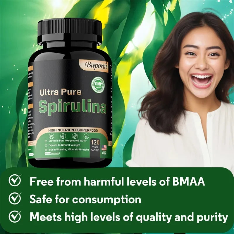 Organic Spirulina – Detox, Immune & Cardiovascular Health