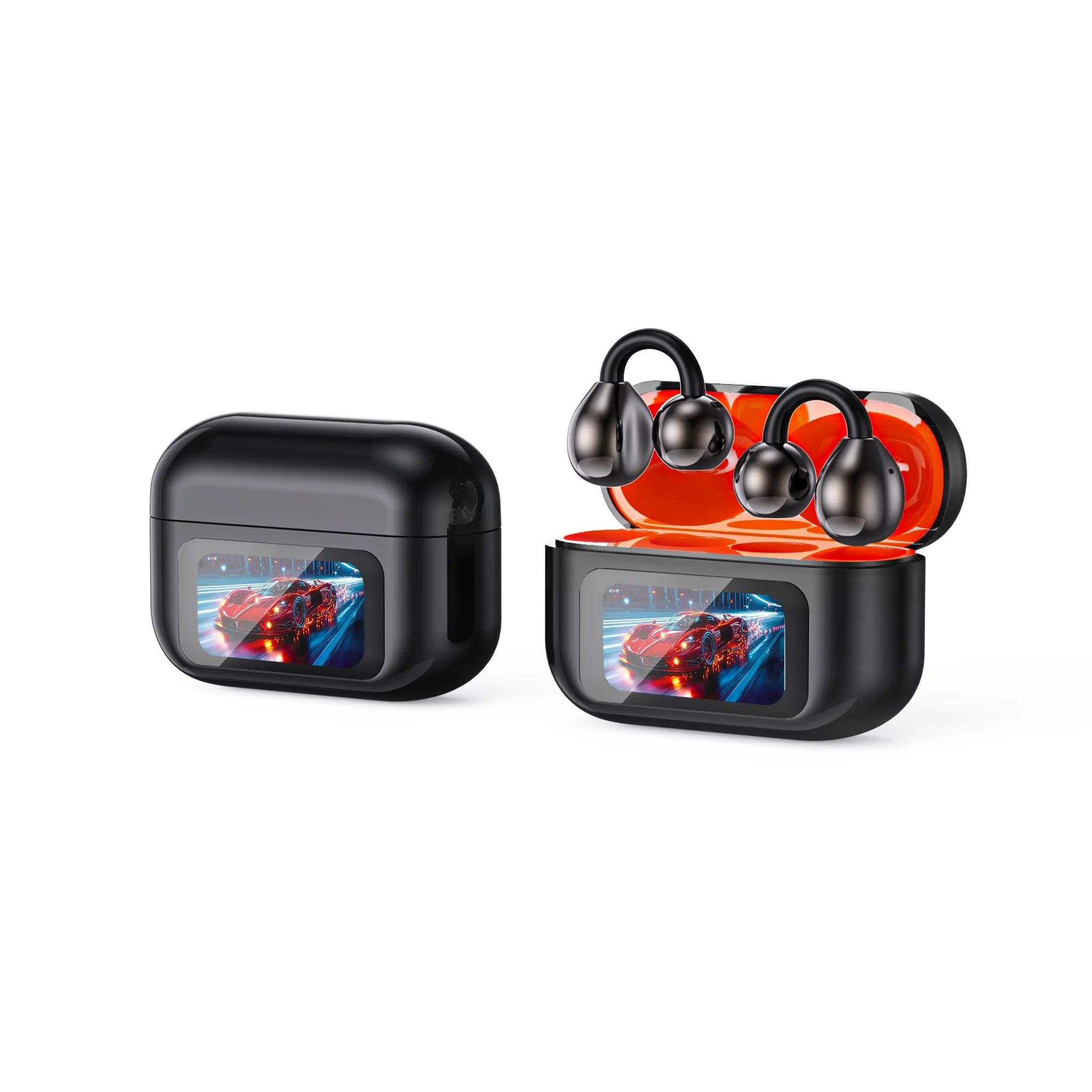 AI Translation Earbuds – True Wireless with ANC, LED Display & Wireless Charging Case