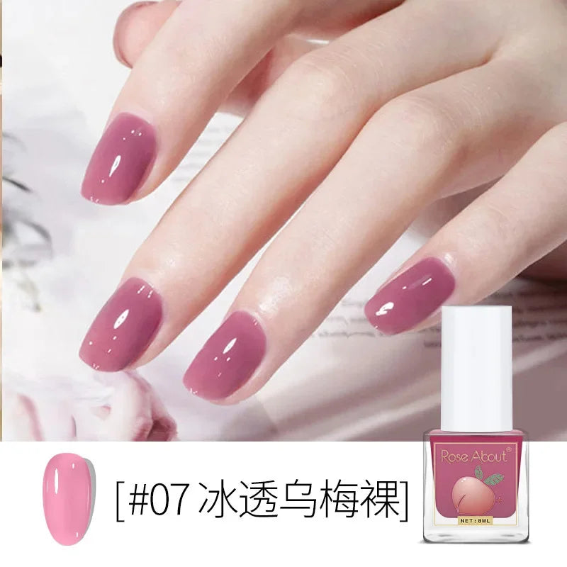Water-Based Peelable Nail Polish - Fast Drying, Odorless, No UV Lamp Needed