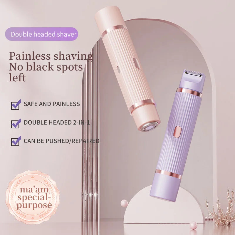 2-in-1 Rechargeable Electric Hair Trimmer & Shaver for Men & Women