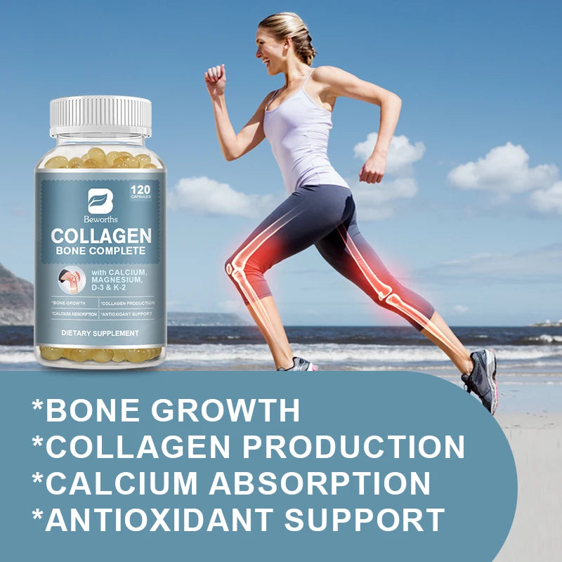Bone Collagen Complete Capsules – Calcium Absorption & Joint Support