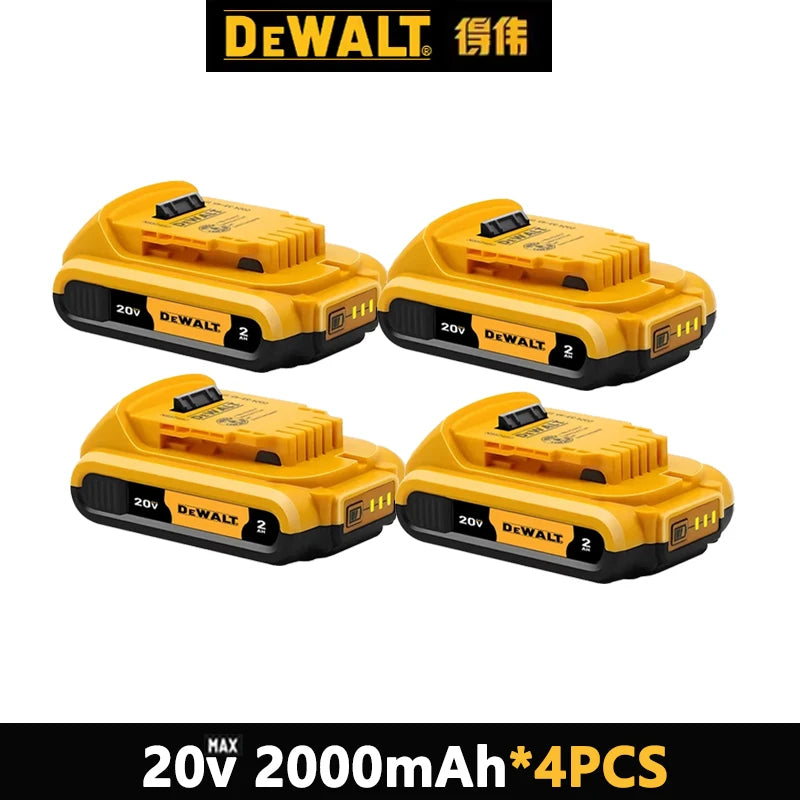 🔋 FLASH SALE! 100% Original DeWalt 20V 6.0Ah Battery 4-Pack - High Performance Lithium-Ion Power