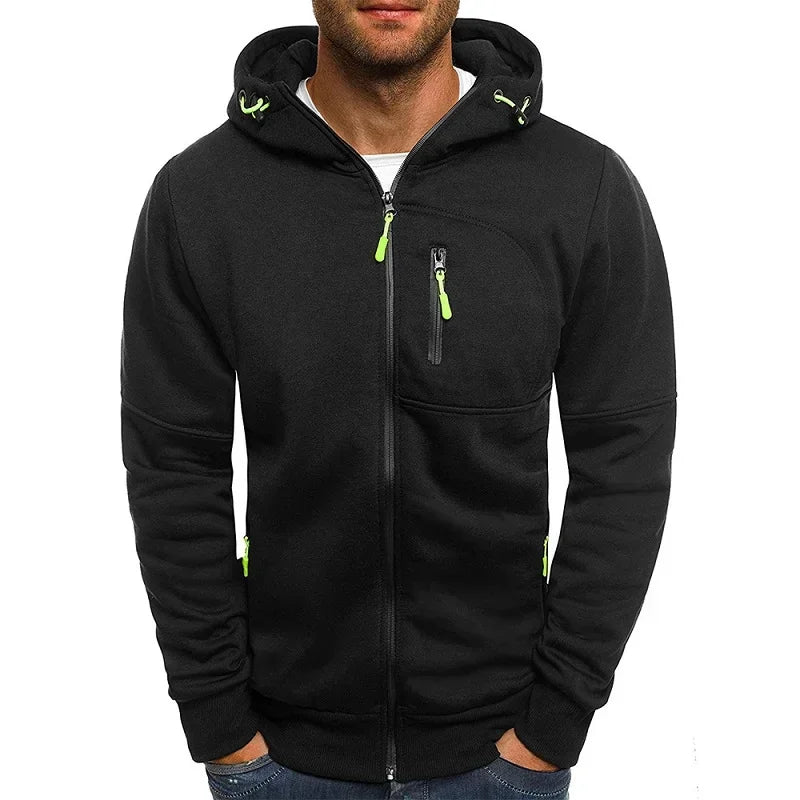Men’s Hoodie Sweatshirt Zipper Hooded Casual