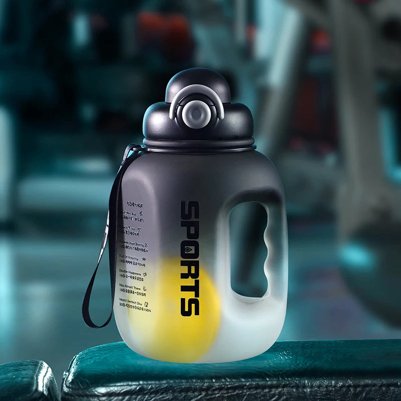 Large 2.5L Sports Water Bottle - All-Day Hydration with Straw