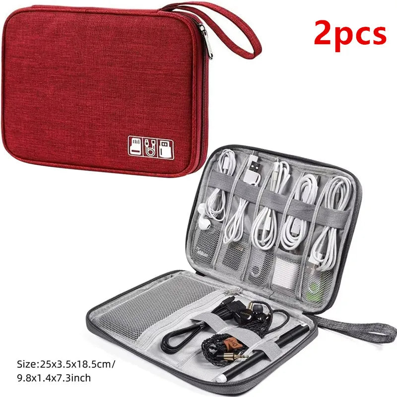 Waterproof Cable Storage Bag – Digital Electronics Organizer