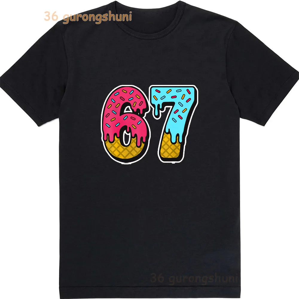 Kids '67' Graphic T-Shirt - Unisex Cotton Tee for Boys & Girls (Ages 2-12)