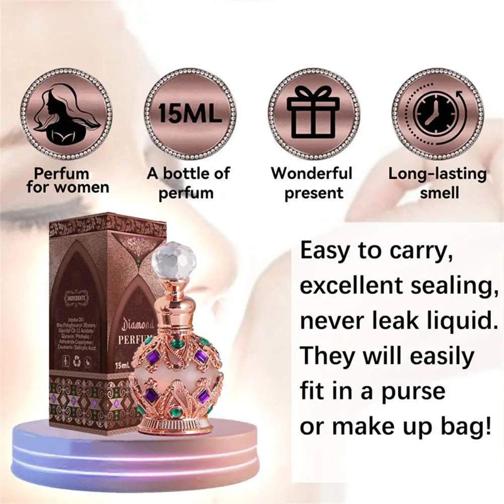 Arabian Floral Pheromone Perfume for Women - Rose, Jasmine & Vanilla (15ml)
