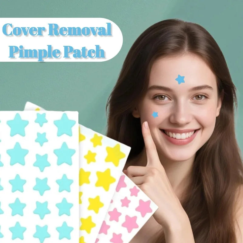 200-Piece Colorful Acne Patches - Waterproof Hydrocolloid Pimple Stickers
