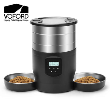 4.5L Smart Automatic Cat Feeder with WiFi & Stainless Bowls