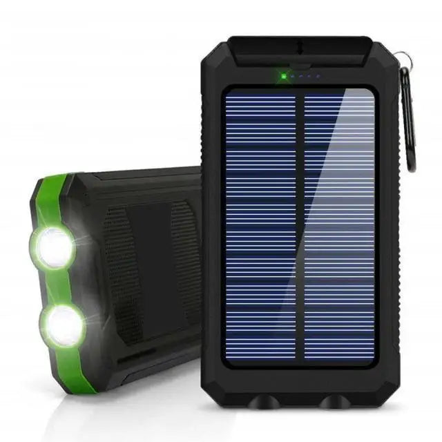 Solar 80000mAh Portable Power Bank with LED Light