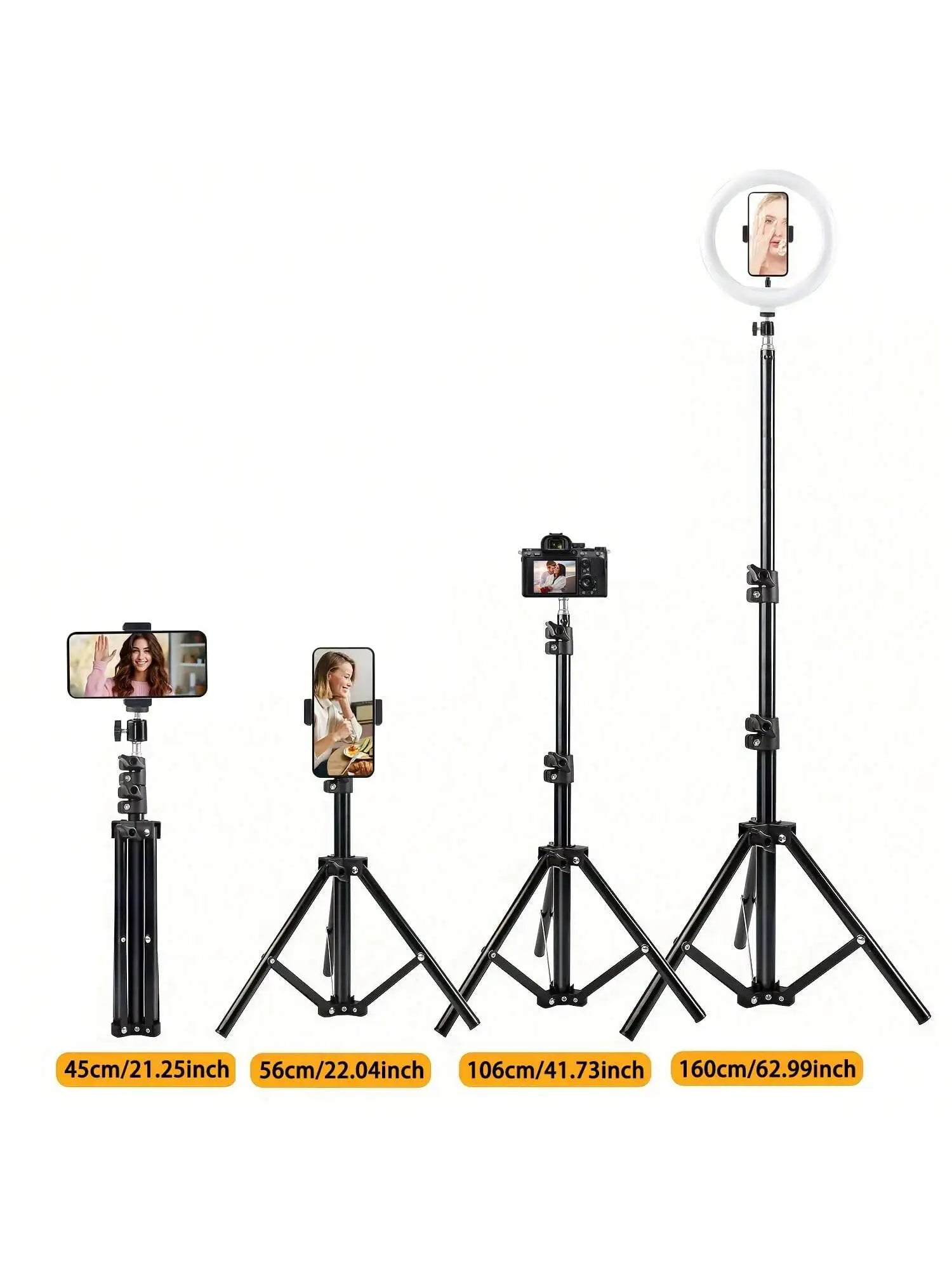 Foldable Phone Tripod with Holder – Camera Stand