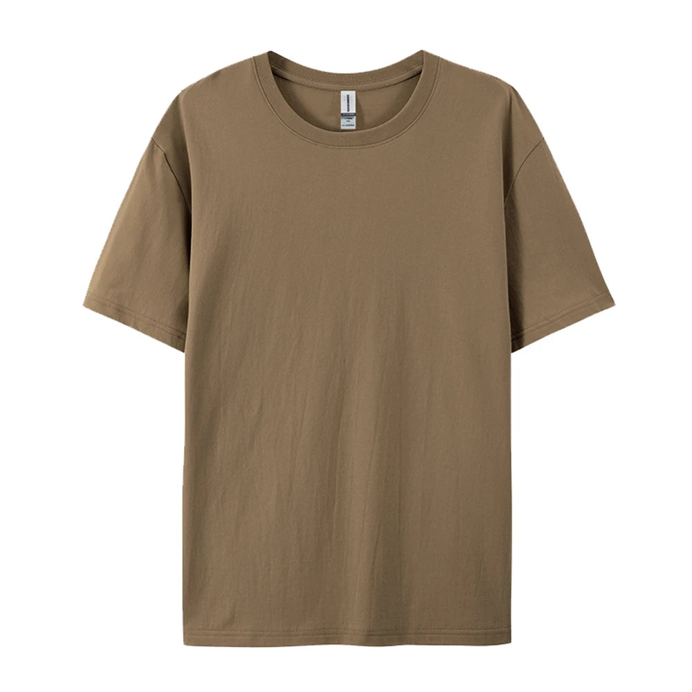 Solid Cotton T-Shirt Men & Women Casual Top