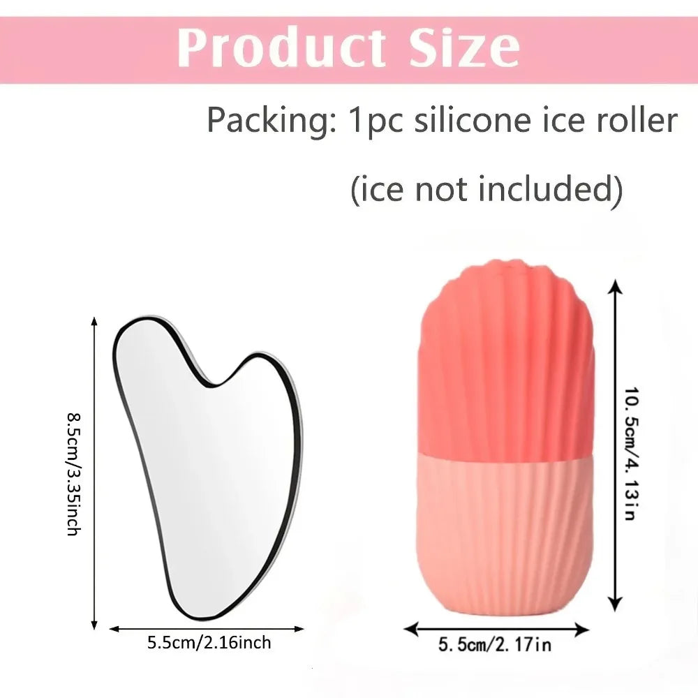 Stainless Steel Ice Facial Roller Massage Tool Set