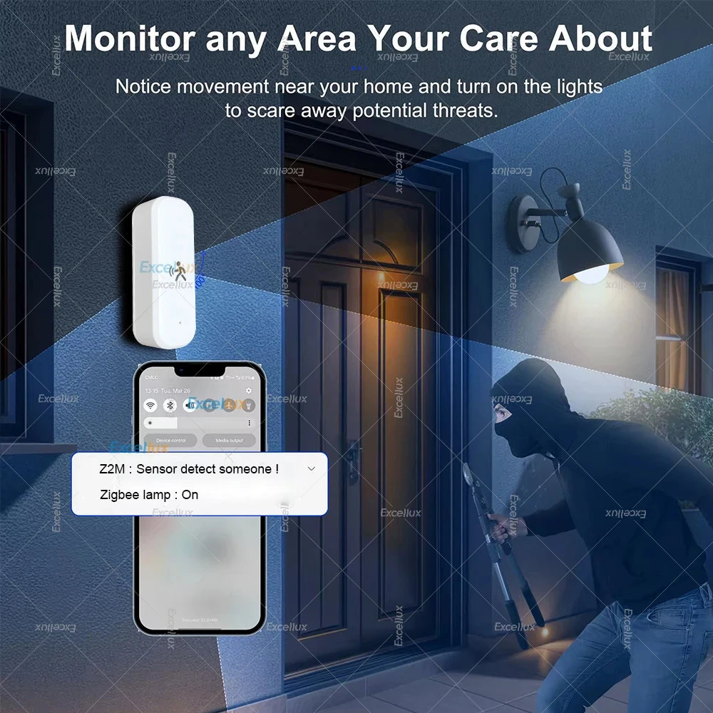 🏠 YOUR HOME'S SIXTH SENSE! Smart ZigBee Motion Sensor - 3-in-1 Security Brain 🧠