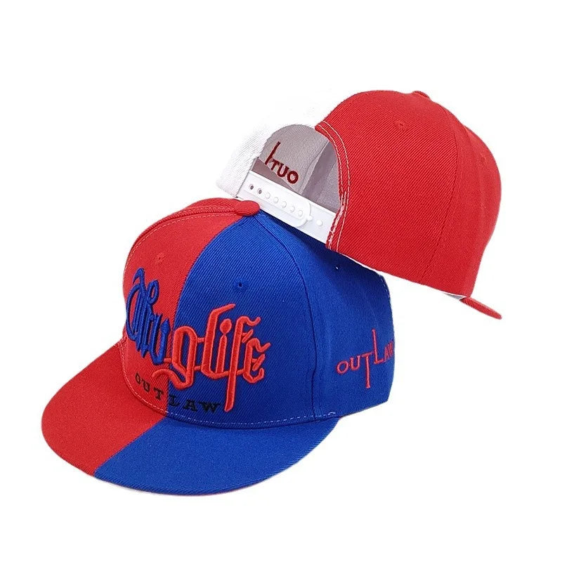 Embroidered Hip-Hop Baseball Cap - Adjustable Snapback Hat for Outdoor & Casual Wear