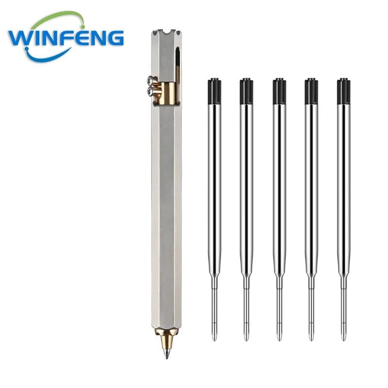 🔥 JAMES BOND'S PEN! Premium Tactical Defense Tool - Steel & Brass Survival Kit 🔫