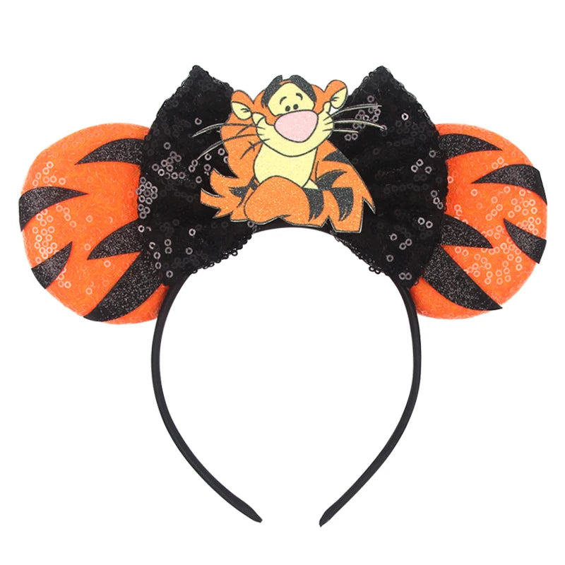 Disney Colorful Sequins Bow Headband – Rainbow Hair Accessory for Girls & Disney Fans