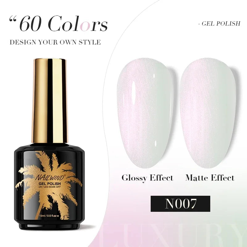 ROSALIND Gel Nail Polish 8ml - Semi-Permanent UV Gel, Solid Color, Salon Quality