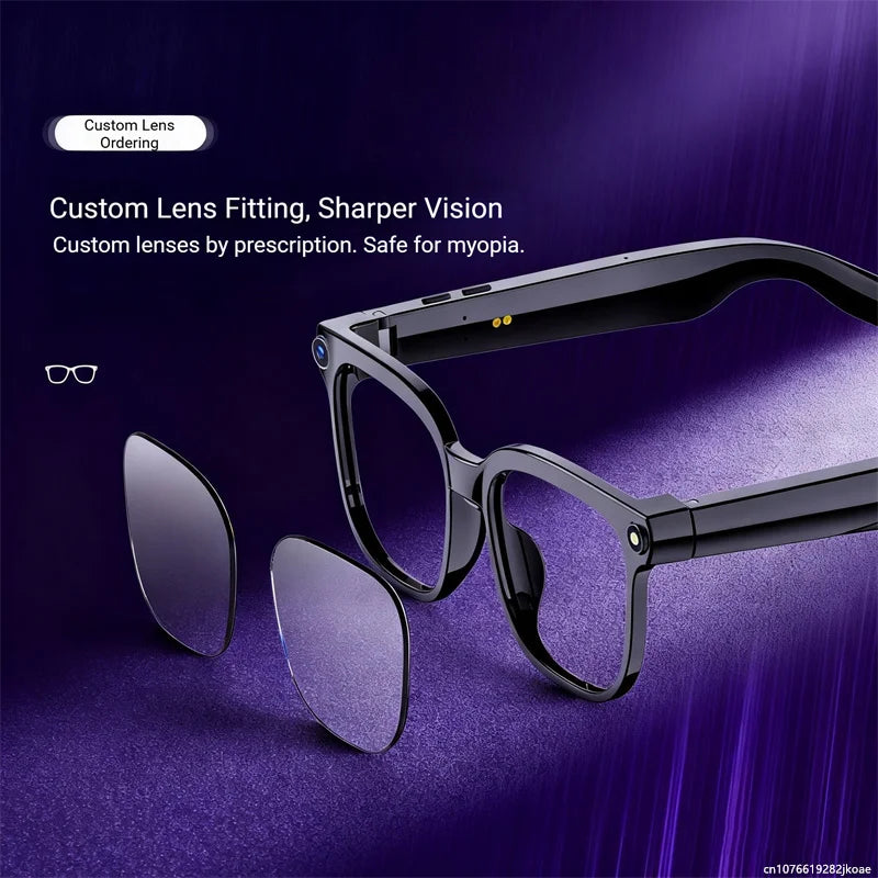 4K Smart Translation Glasses - ChatGPT AI, 800W Waterproof Camera, Bluetooth Calls & Music