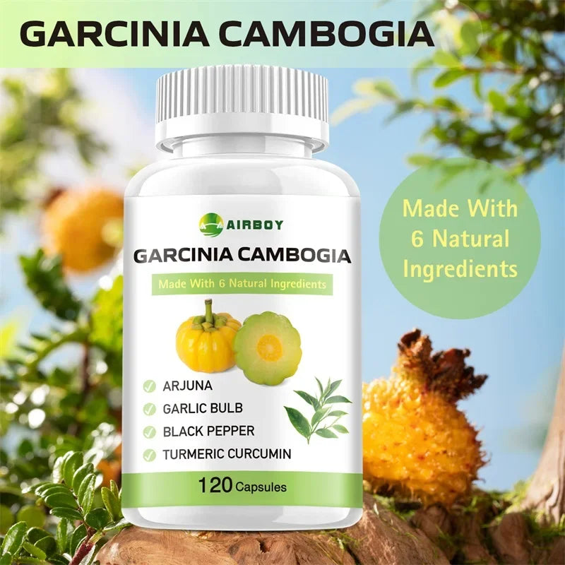 Garcinia Cambogia Capsules - Natural Fat Burner & Appetite Suppressant for Weight Loss