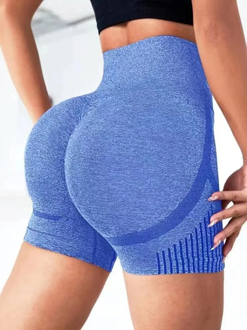 Women's Butt-Lift Yoga Shorts - High-Waist Seamless Workout Shorts for Gym & Fitness