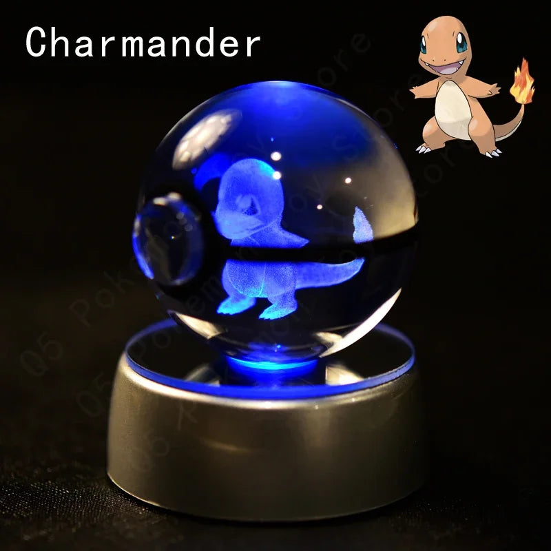 Pokemon Crystal Ball LED Night Light – Anime Lamp