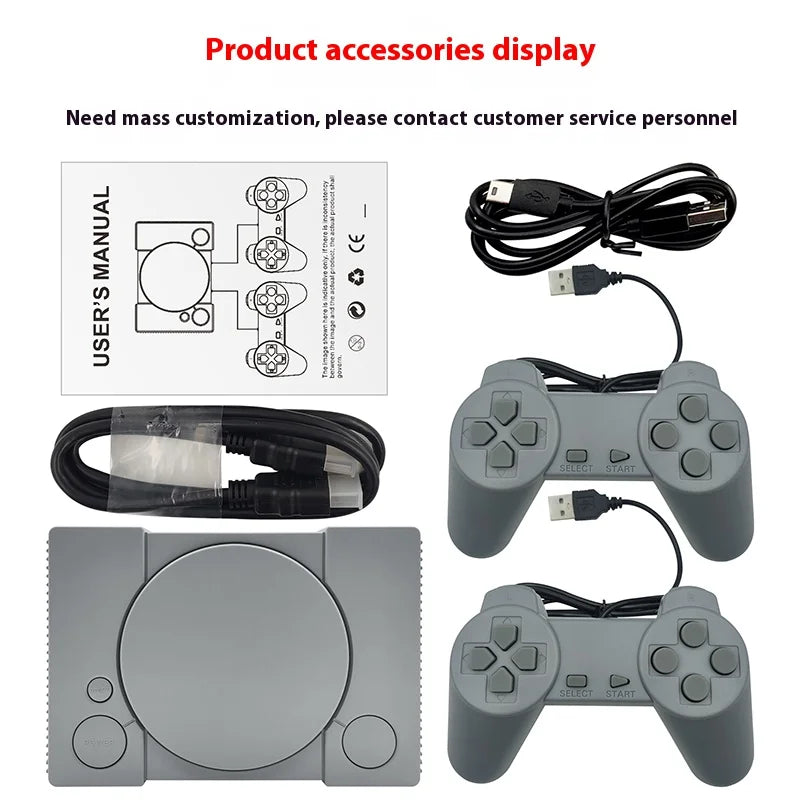 Retro Game Console - 620 Built-In Classic Games with Dual Gamepads & HD Output