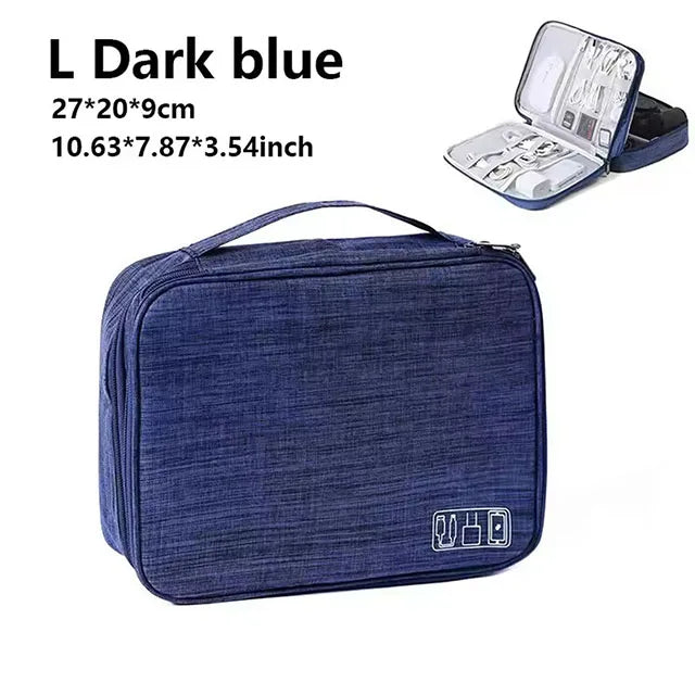 Waterproof Cable Storage Bag – Portable Electronic Travel Organizer