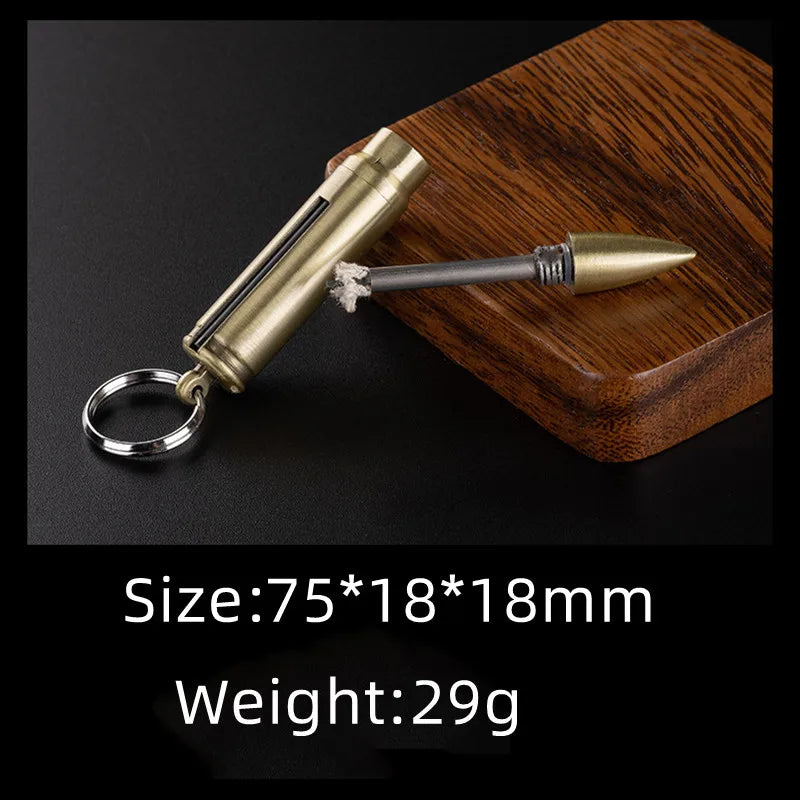 Permanent Match Lighter with Bottle Opener – Refillable Metal Keychain Lighter for Camping & EDC