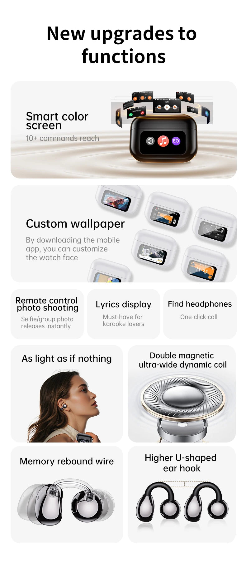 AI Translation Earbuds – True Wireless with ANC, LED Display & Wireless Charging Case