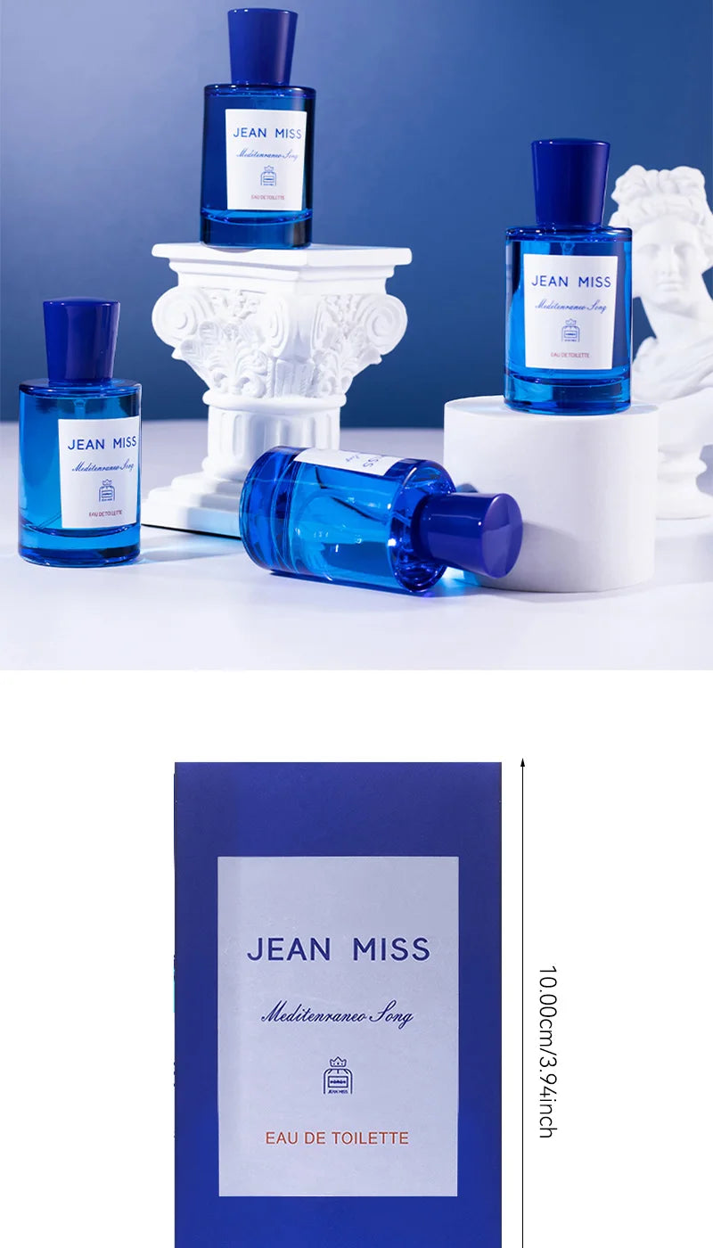 Blue Mediterranean Fruity Perfume - Fresh Unisex Fragrance (50ml)
