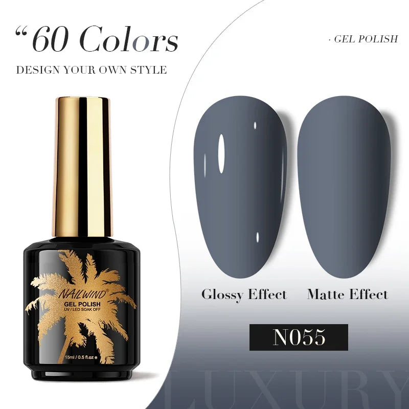 ROSALIND Gel Nail Polish 8ml - Semi-Permanent UV Gel, Solid Color, Salon Quality