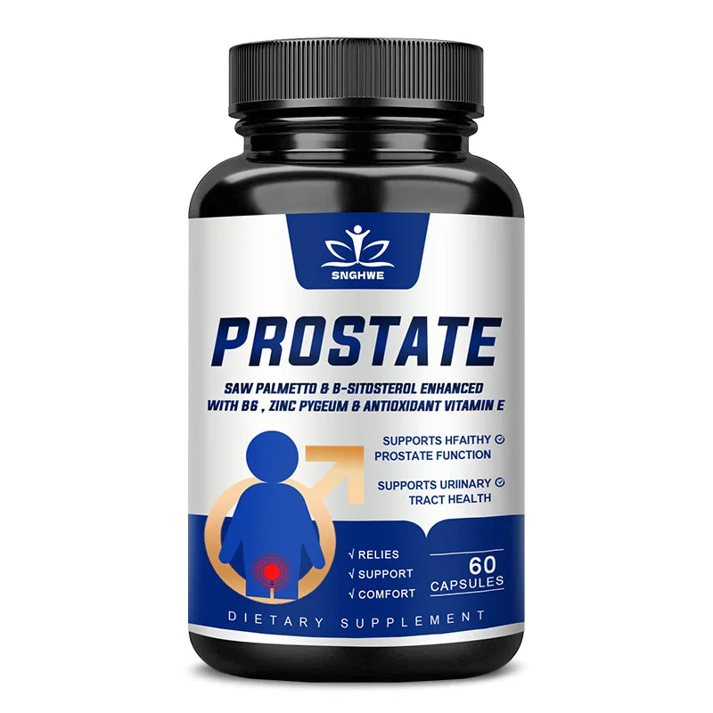 Prostate Saw Palmetto and Beta Sitosterol Supplement Men's Prostate Health Support Size Supports Urinary Relief Bladder Control