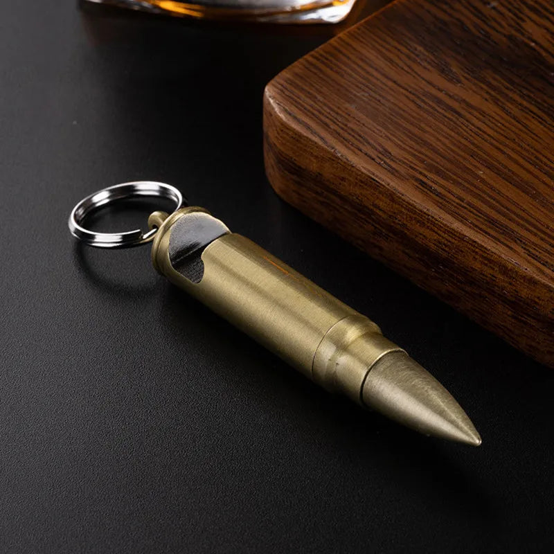 Permanent Match Lighter with Bottle Opener – Refillable Metal Keychain Lighter for Camping & EDC