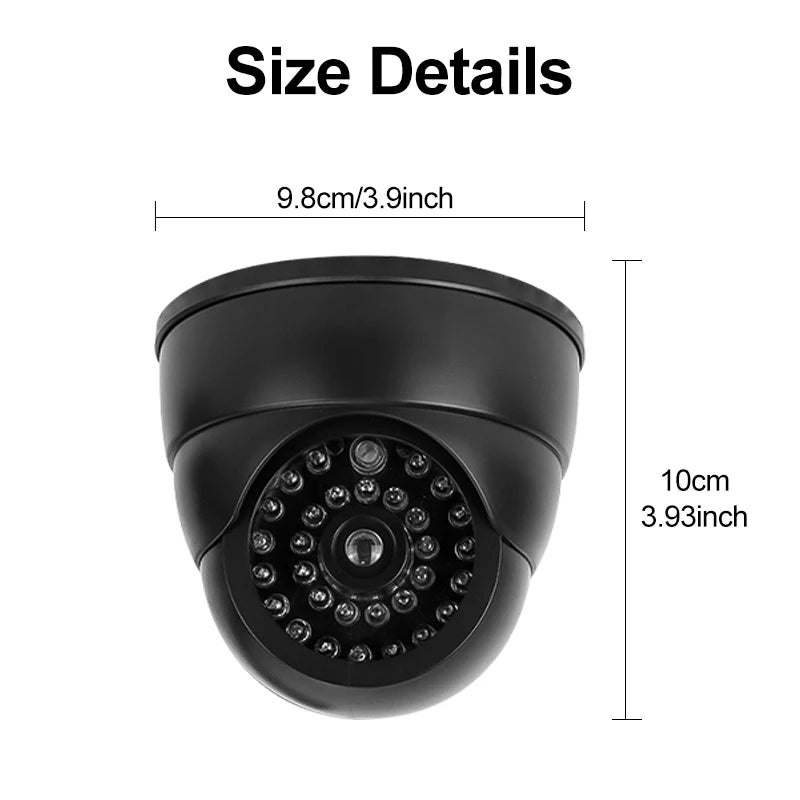 Fake Dome Security Camera – LED Dummy Surveillance Monitor