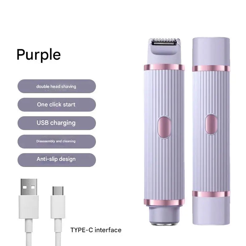 2-in-1 Rechargeable Electric Hair Trimmer & Shaver for Men & Women