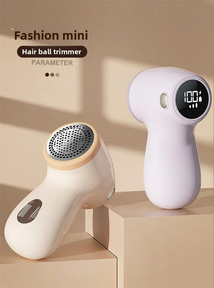Electric Fabric Shaver - USB Rechargeable Lint Remover with LED Display for Clothes