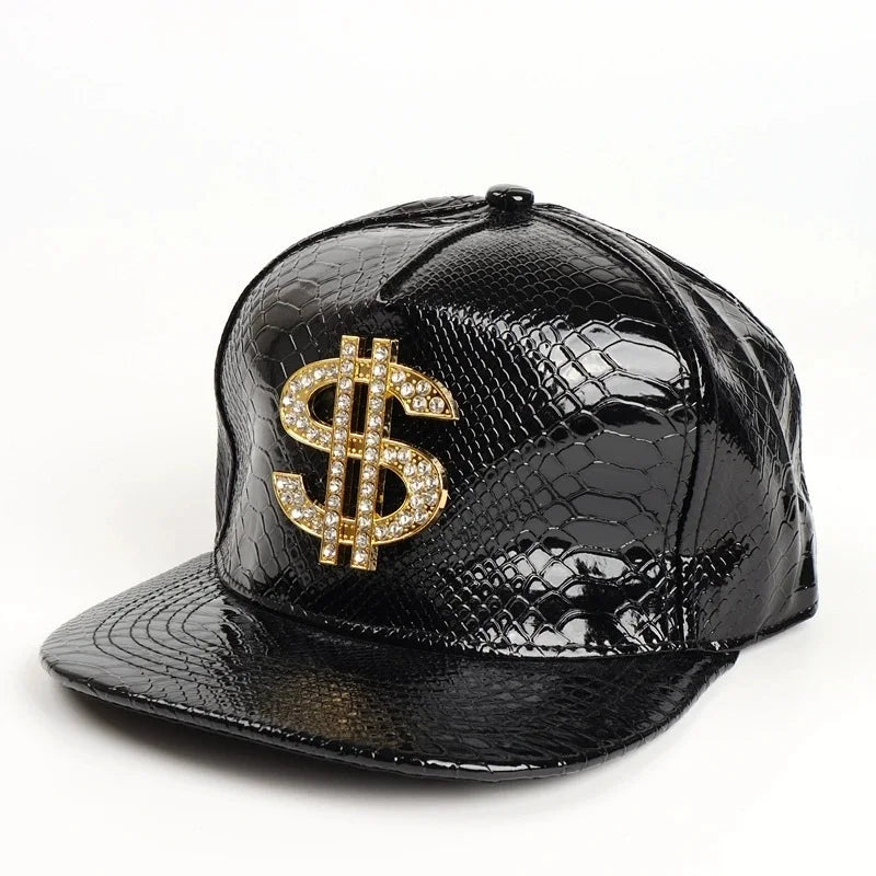 Cross Jesus Metal Label Hip-Hop Cap - Flat Brim Fitted Hat for Break Dance & Street Style